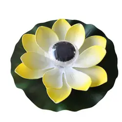 Цветок лотоса Форма Солнечный Мощность свет вода плавающий энергосбережения светодиодный лампа для бассейна Садовый пруд дропшиппинг