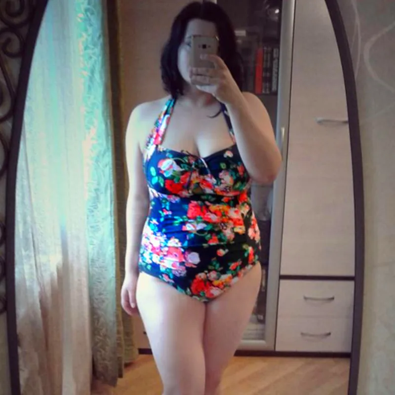 2017 Plus Size Swimwear Women Print One Piece Sexy Push Up Swimsuit Padded Bra Bathing Suit xl-5xl Female Big size Beachwear 2017 Plus Size Swimwear Women Print One Piece Sexy Push Up Swimsuit Padded Bra Bathing Suit xl-5xl Female Big size Beachwear