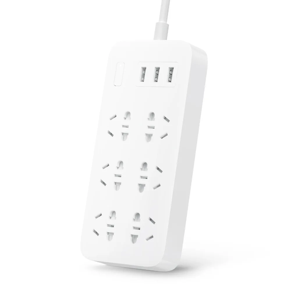 Умный удлинитель Xiaomi Mijia оригинальный разветвитель с 3 USB портами для быстрой