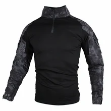 Мужские тактические походные рубашки мультикамера Военная Маскировочная Военная Мужская рубашка с длинными рукавами охотничьи футболки большого размера 5XL