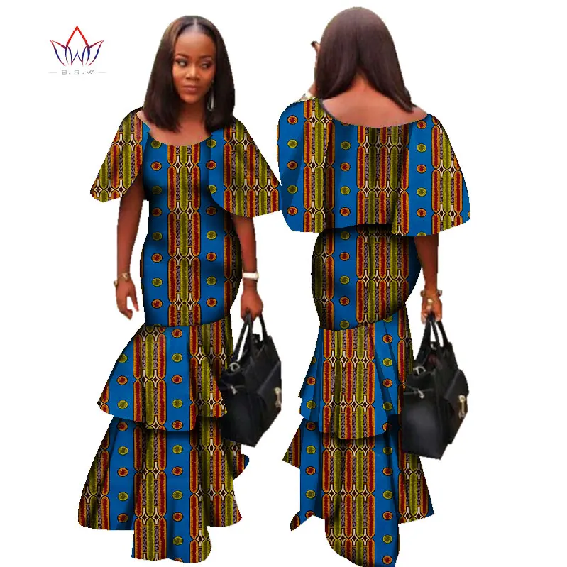 Модные африканские платья для женщин Dashiki Sxey элегантная традиционная африканская одежда плюс размер длинное платье для леди WY1331 - Цвет: 16