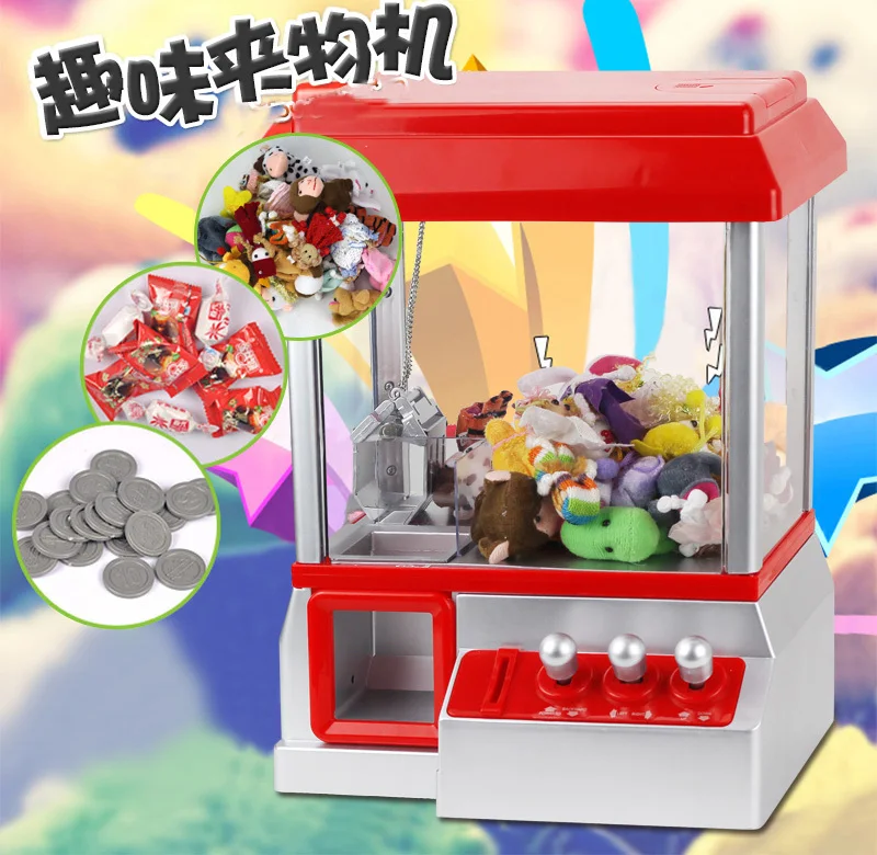 

Hot!!! Personalized Creative Electric crane machine Arcade Cabinet Game Music Timer Control Coin Acceptor Crane Operated Games