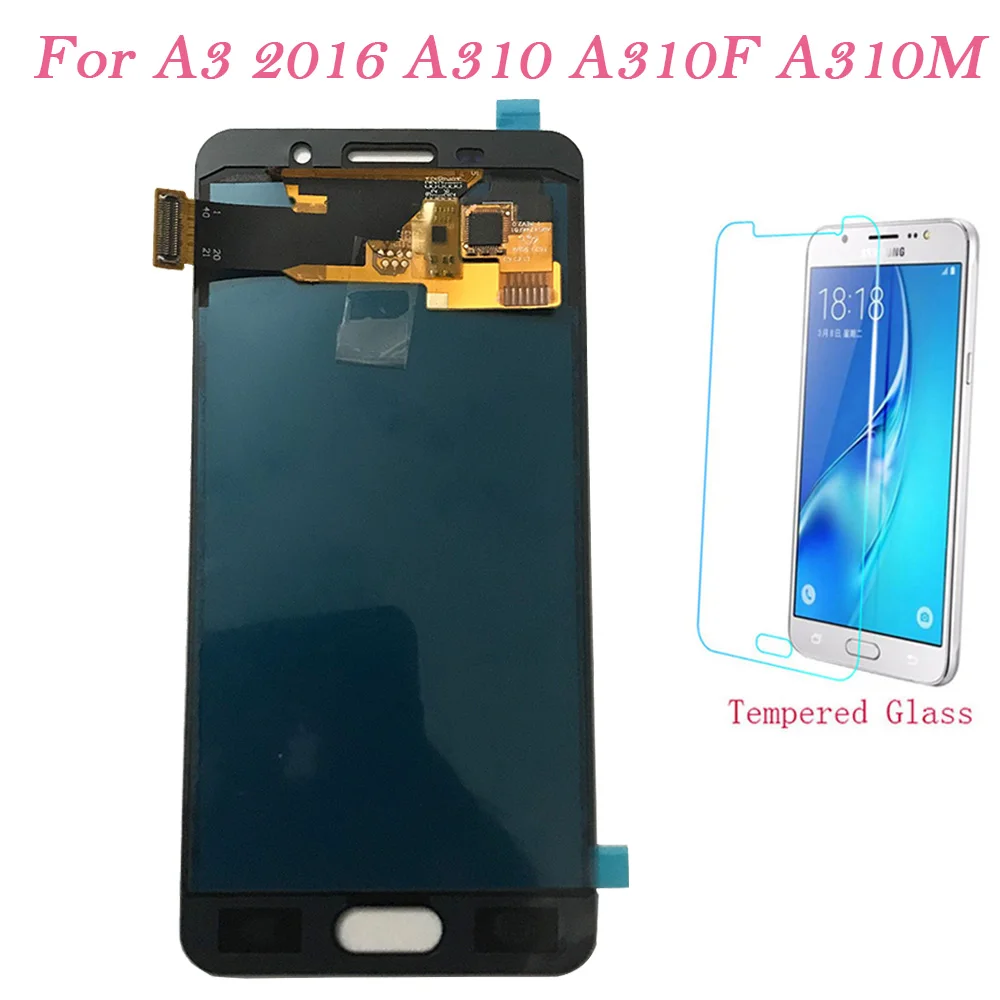 

Test LCD Screen For Samsung Galaxy A3 2016 A310F Touch Screen Digitizer LCD Display Adjust For Samsung A310 A310Y A310M Assembly
