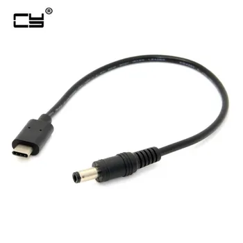 

20cm USB 3.1 Type C USB-C to DC 5.5 2.5mm Power Plug Extension Charge Cable for Apple New Macbook