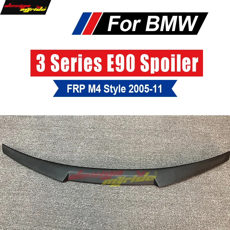 

For BMW E90 Spoiler trunk wing tail M4 Style FRP black 3-series 318i 320i 328i 335d 330i 350i 340i Tail trunk spoiler wing 05-11