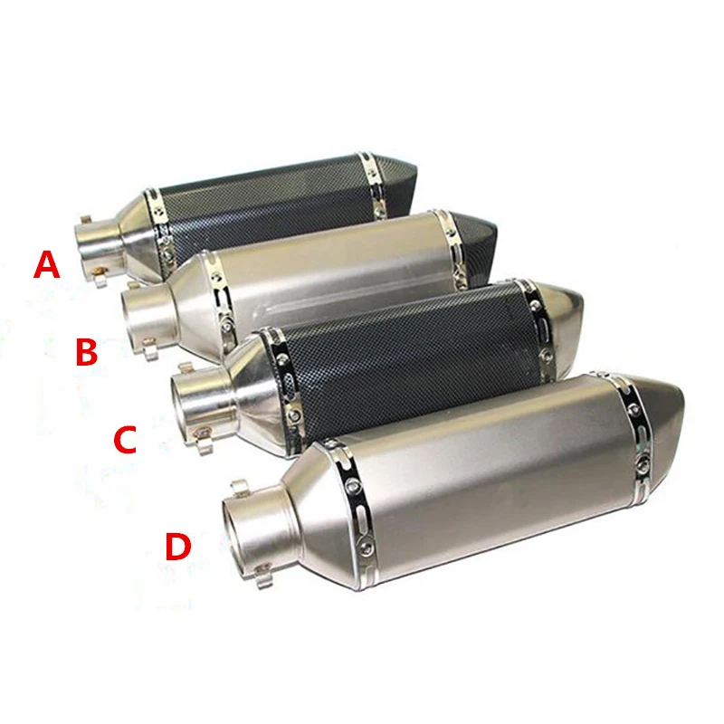 

Universal Motorcycle 38-51MM Exhaust Muffler Pipe With Removable DB Killer For cbr125 250 cb400 cb600 yzf fz400