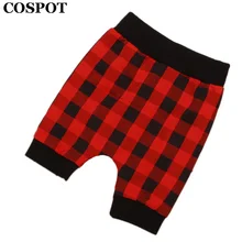 COSPOT для маленьких девочек летние шорты для мальчиков красный плед мультфильм животных медведь короткие штаны-шаровары детская одежда детские шорты лимит 20