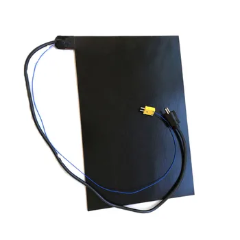 

220v 550w 350*550*5mm Silicone Heating Pad for tire K type thermocouple on pad 1000mm lead wire come out as pictures