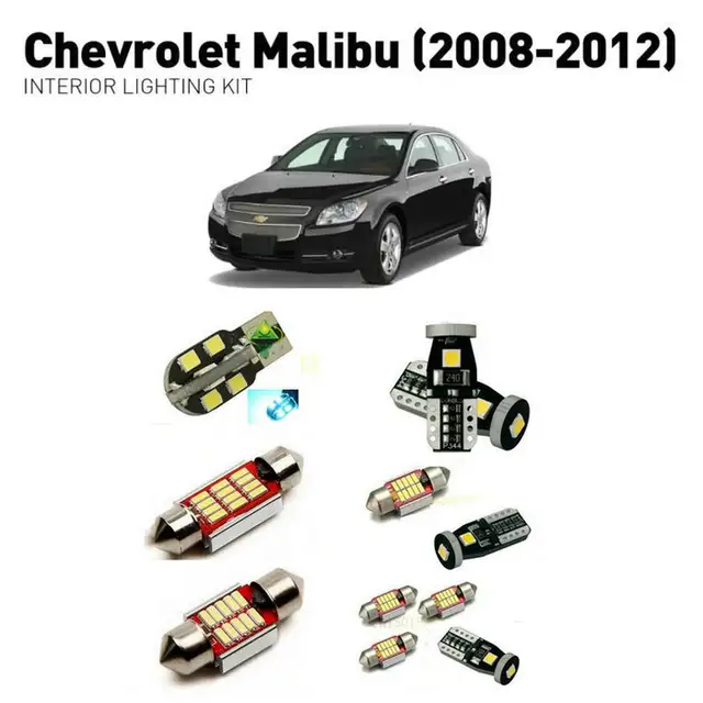 Led Interior Lights For Chevrolet Malibu 2008 2017 11pc Interior Lights For Chevrolet Malibu