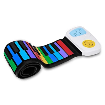

Multi Style Portable 49 Keys Flexible Silicone Roll Up Piano Folding Electronic Keyboard For Children Student