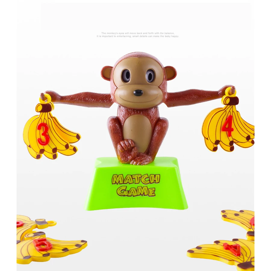

Math Toys Monkey Scales Learning Addition and Subtraction For Kids Educational Match Game,Monkey Banana Scales Family Toys
