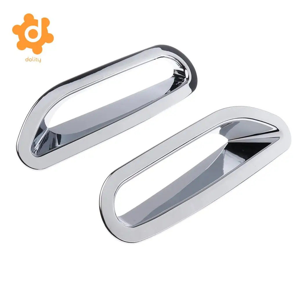 dolity 4 Pieces Front Rear Fog Light Frame Cover Trim Protector for Buick Envision