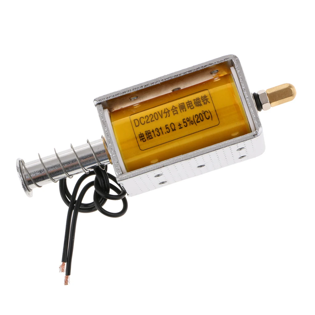 DC 220V 34.5mm Push-Pull Actuator Frame Type Electromagnet Solenoid Electric