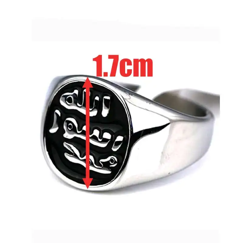 zkd  islam muslim Prophet Muhammad  stainless steel ring  , Islam Allah messenger ring  jewelry 3
