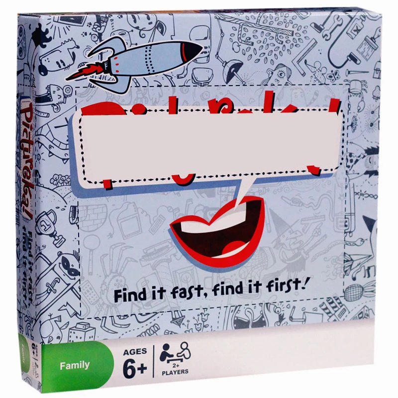 

Hot Family Friends Party Fun Pictureka Board Game Entertainment Playing Cards Funny Card Table Games for Children Adult Freeship