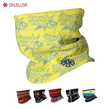 SN. SU. SK, Зимняя женская и мужская маска для лица, двухслойная, полярная, флисовая, ветрозащитная, велосипедная, камуфляжная, петля, шарф, мужской, теплый, для шеи