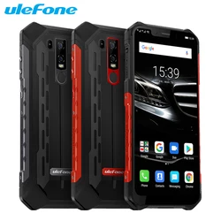 Ulefone Armor 6E мобильный телефон с 6,2-дюймовым дисплеем, восьмиядерным процессором Helio P70, озу 4 гб, пзу 64 гб, Android 9,0, 2-мя слотами для sim-карт