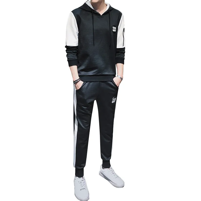 Bormandick Men Sets Fleece Lined Sweatshirt plus Pants Male Tracksuit Warm Sporting Suits Men's Sportswear KXP18 M62-48 Bormandick Men Sets Fleece Lined Sweatshirt plus Pants Male Tracksuit Warm Sporting Suits Men's Sportswear KXP18 M62-48