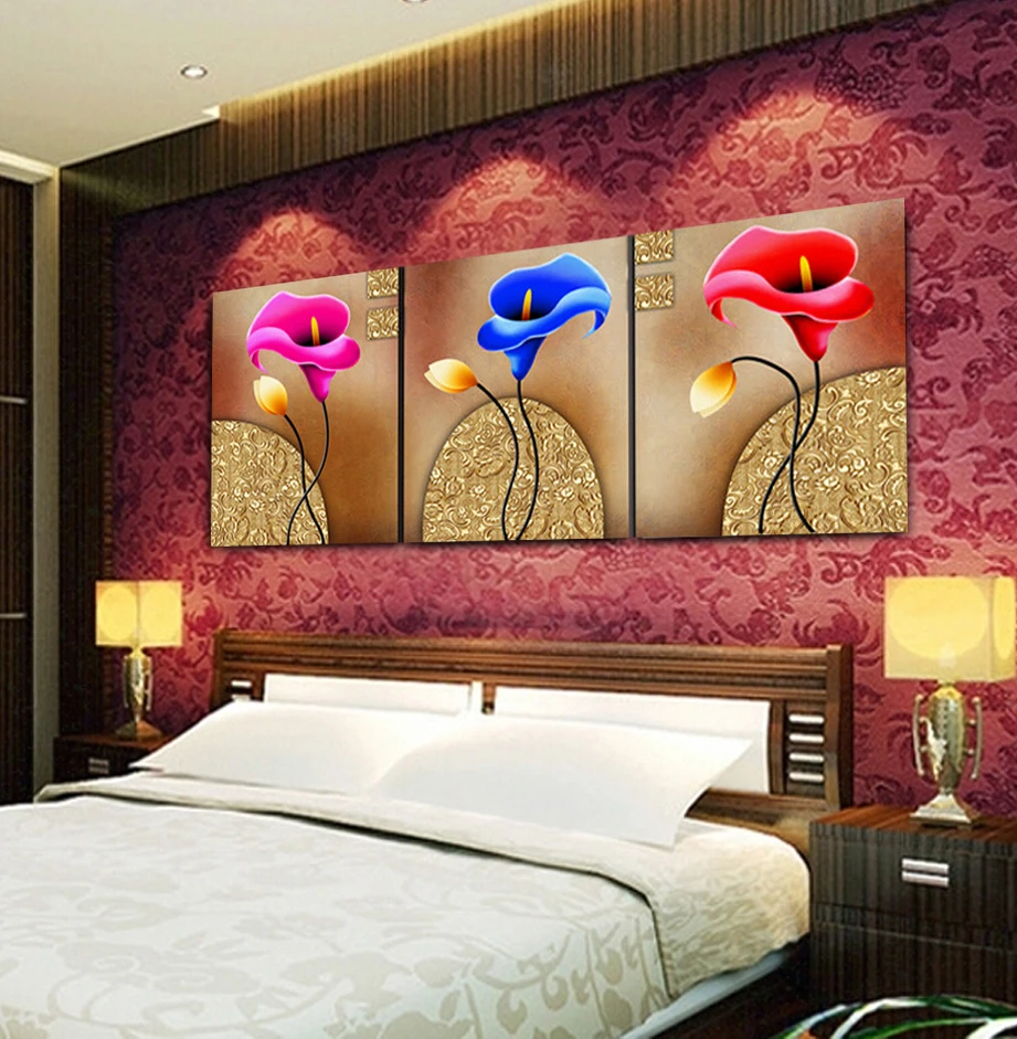 Hot style can plan framework 3 plate flower print in the