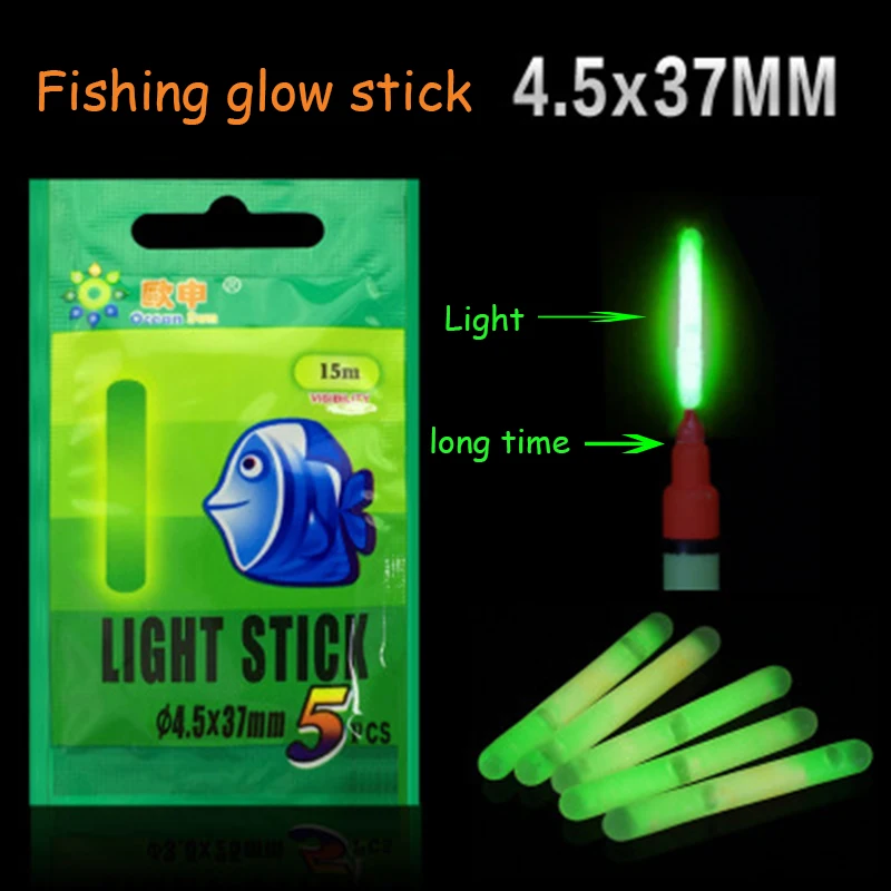 kaakaeu 50Pcs Fishing Fluorescent Luminous Sticks Fish Attract Float Rod Glowsticks Night Fishing Multipurpose DIY Light Sticks Party Accessories 