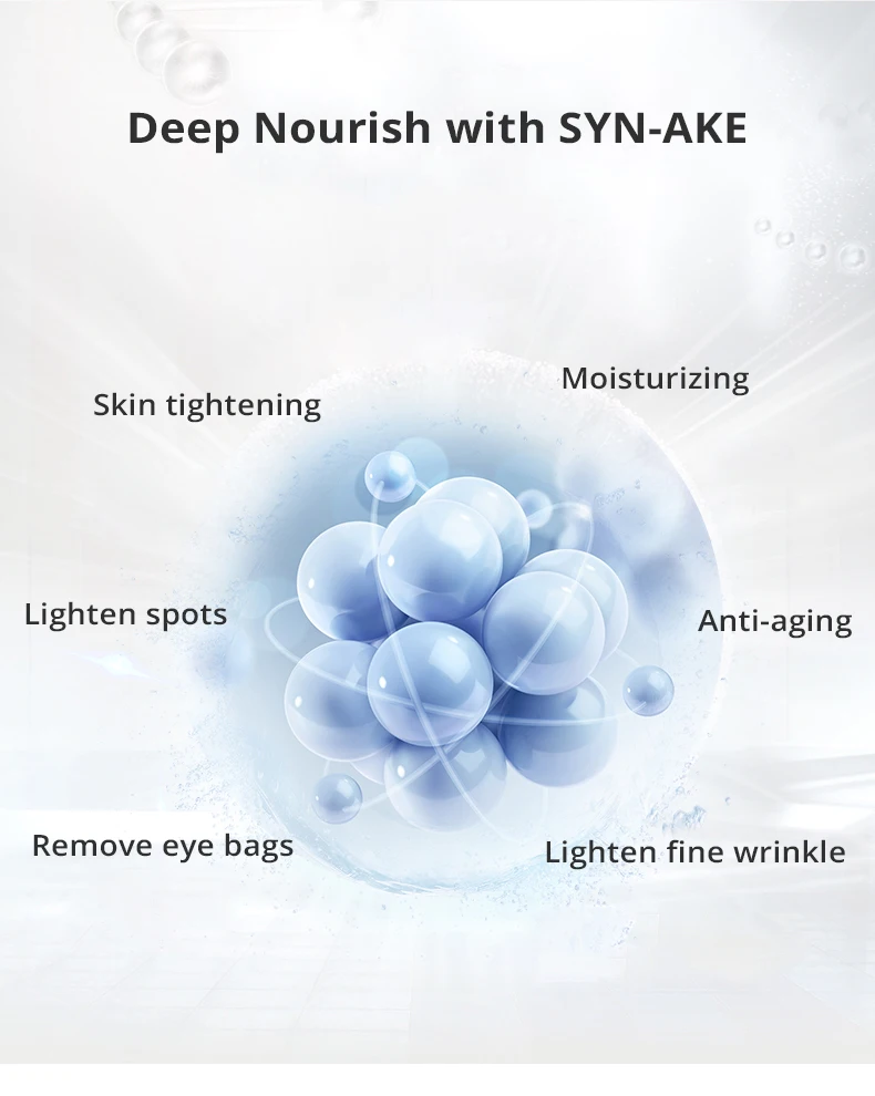 SYN-AKE маска для глаз со змеиным ядом увлажнение и питание кожи против старения удаляет черные круги вокруг глаз светильник морщин и под глазами 60 шт