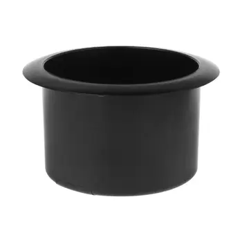 

4Pcs Black Boat Plastic Cup Drink Can Holder For Boat Marine RV Sofa Poker Table Universal
