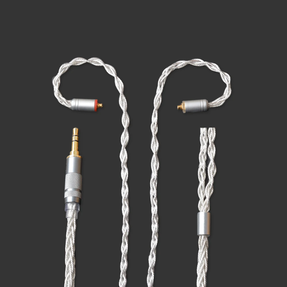 

Custom Made OKCSC 576 Core Earphone Cable MMCX Connector Single Crystal Copper Silver Plated for SE215 JVC SONY XBA-Z5 UE900
