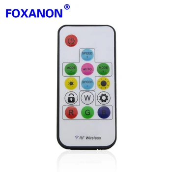 

Remote Control + Wireless RF 14keys Led RGB Controller 300kinds Of Change 2048 Pixels For WS2811 WS2812 WS2812B DC 5V LED Strip