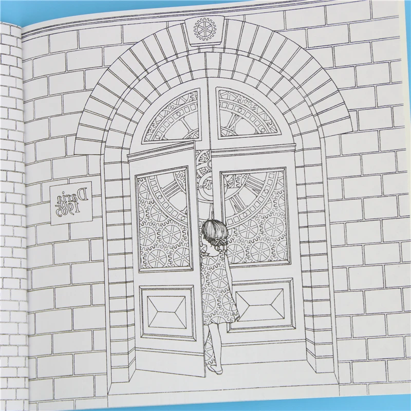 1 Pcs 24 Pages New Time Travel Adult Version English Graffiti Coloring Book Kids Painting Books 1 Pcs 24 Pages New Time Travel Adult Version English Graffiti Coloring Book Kids Painting Books