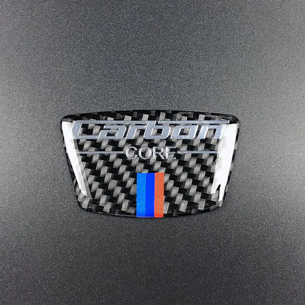 Углеродное волокно автомобиля Стикеры для Bmw E46 E39 E60 E90 F30 F34 F10 на возраст 1, 2, 3, 5, 7 серия x1 x3 x5 x6 углеродного волокна Эмблема B Колонка Стикеры
