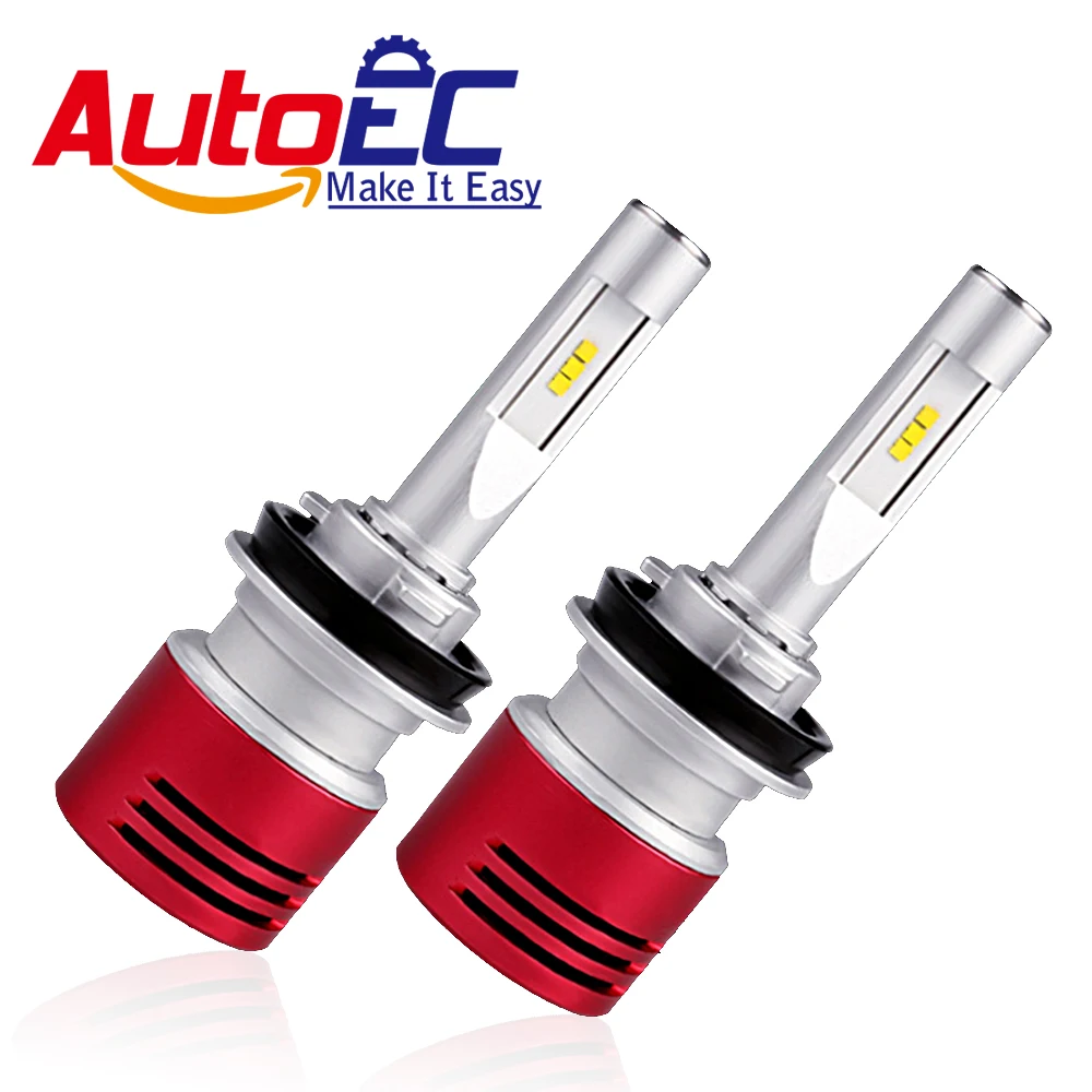 

AutoEC 1 Set V5 Car LED Headlight H1 H3 H4 H7 H11 9005/HB3 9006/HB4 9012 Led Bulb 12V 60W 8400LM Car Headlamp #LN68