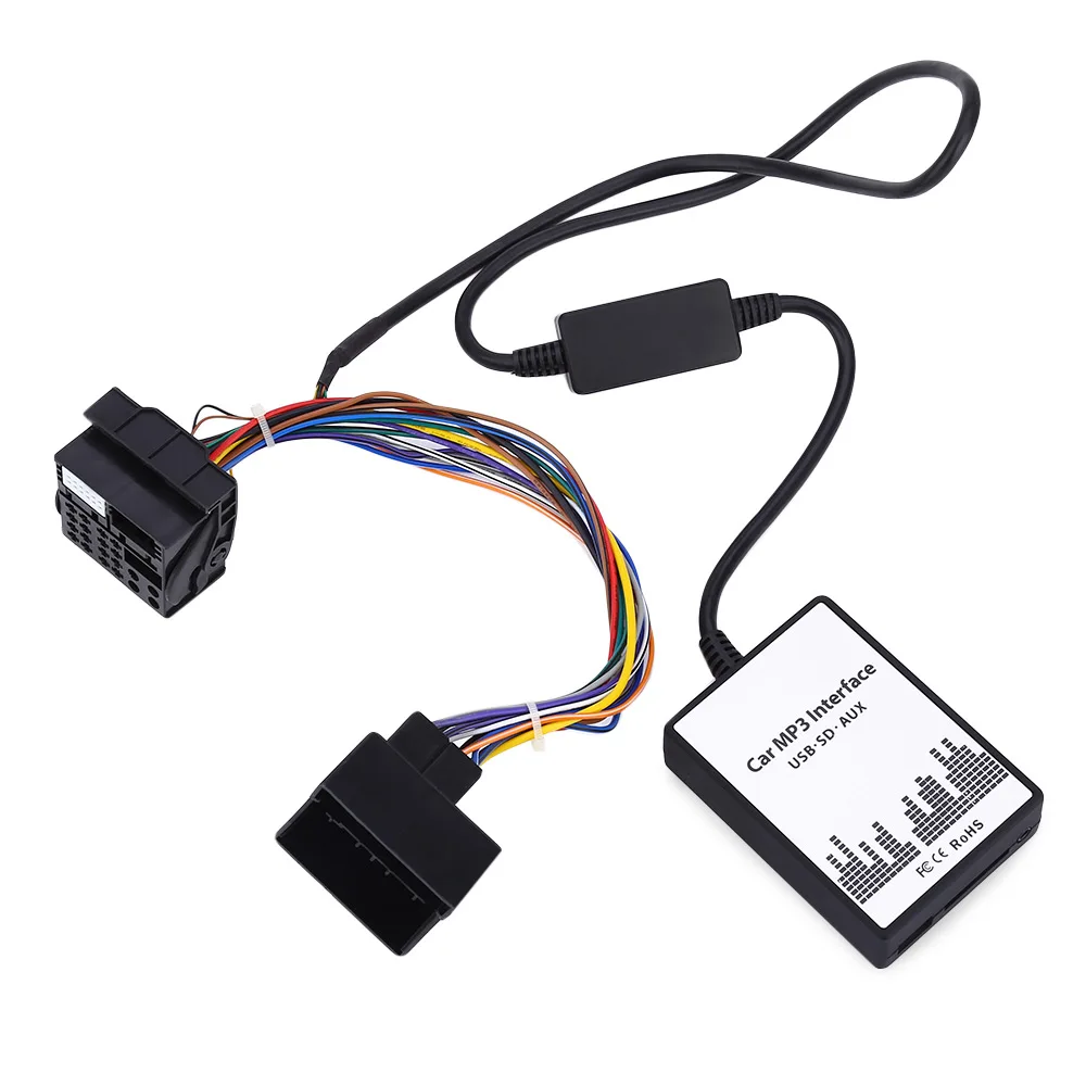 Автомобильный MP3 Интерфейс DC 12 В USB SD данных динамик кабель AUX адаптер 40 PIN аудио цифровой CD чейнджер для BMW