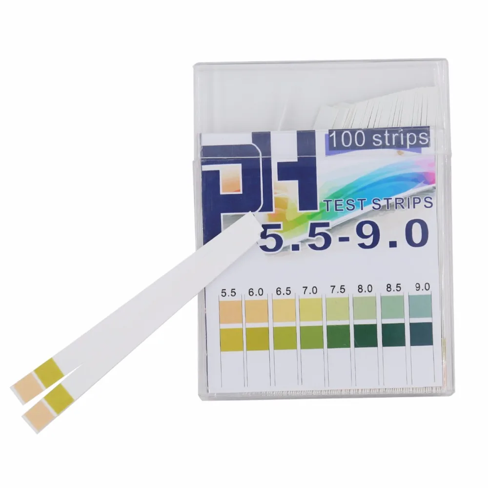 PH Test Paper Full Range 5.5 9.0 100 Strips PH Tester For Garden Soil