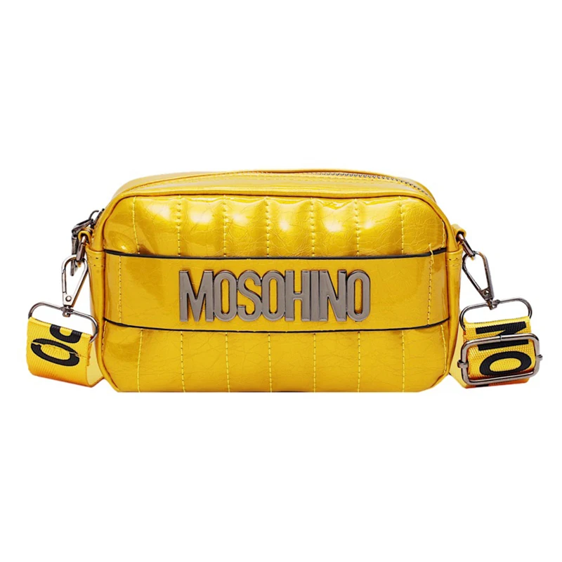 

Famous Glossy Texture Crossbody Bags for Women Designer Bags Single Shoulder Bags Letter Sequined Flap Bags for Women 2019
