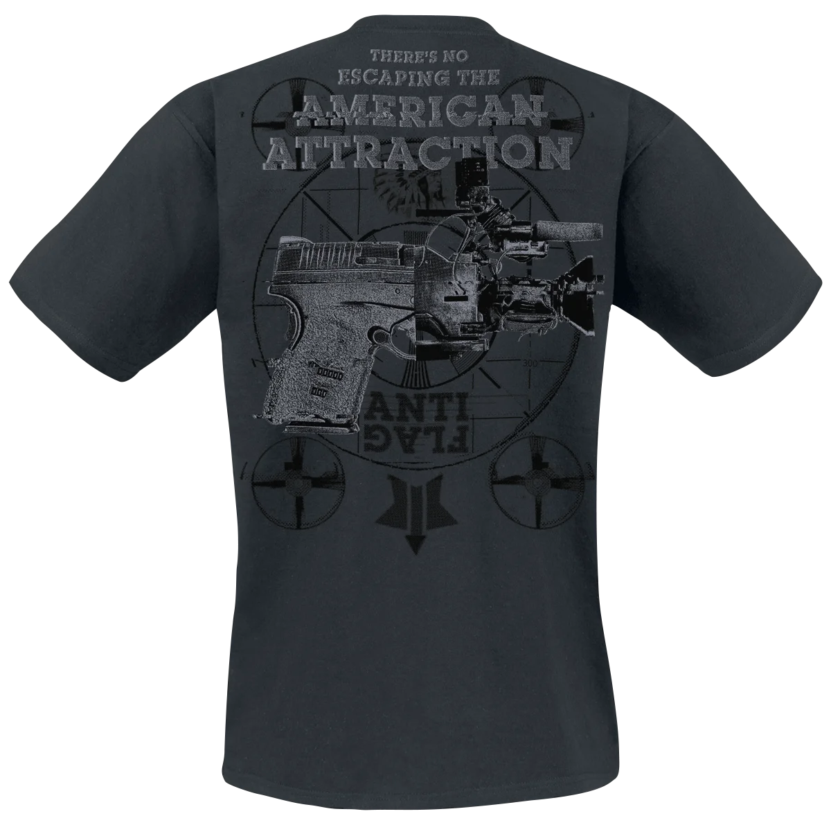 Против флага американское влечение футболка пестрая темно серая|t-shirt t-shirt|t-shirt