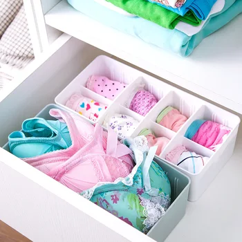 

Drawer Storage Plastic Stretch Clapboard Divider Partition Underwear Storage Organizer DIY Home Multtifunction Storage Boxes