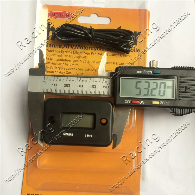 Temporizador à Prova Usado para Pit Carrinho da Bicicleta do Macaco da Bicicleta do Bolso Frete Grátis Digital Indutivo Hour Meter d' Água Dirt Bike Atv go 6 High Quality Automóveis e motos