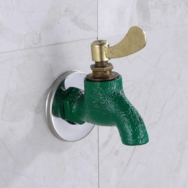 

Lowest price cast iron washing machine faucet with single handle garden bibcock for single cold water tap