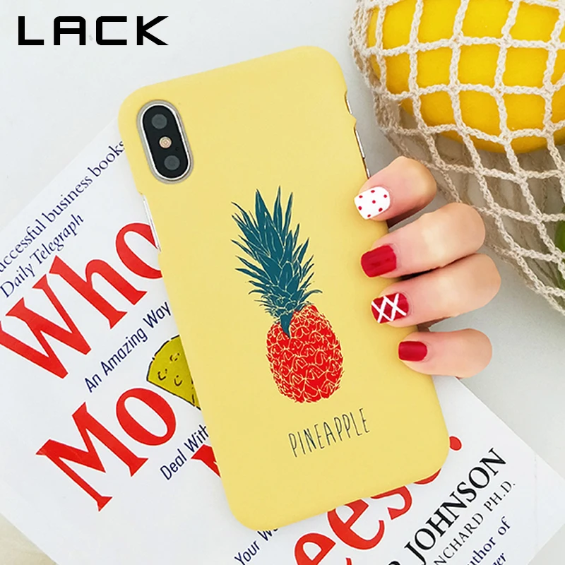 Чехол для телефона LACK Ананасовый iPhone XS Max чехол iphone XR X 6 6S 7 8 Plus ультратонкие
