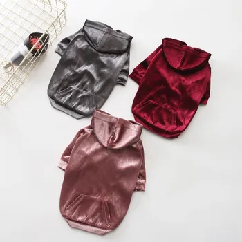 

Autumn Winter Pet Dog Clothes for Dogs 3 Color Selectable Soft Warm Velvet Clothes Dog Hoodies for Cat Small Dogs