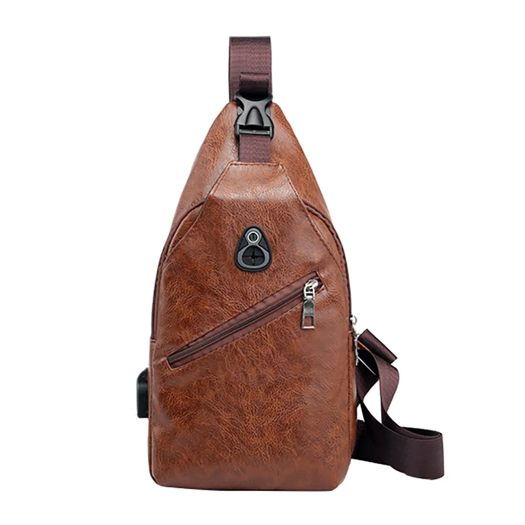 

OCARDIAN Waist Packs Men Solid Color Leather Waist Bag New Brand Fashion Style Waterproof Chest Handbag Waist Bag Belt Bag 41113