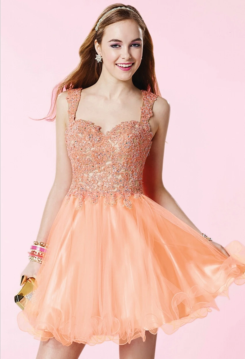 Colorful short dresses for high school graduation dress women