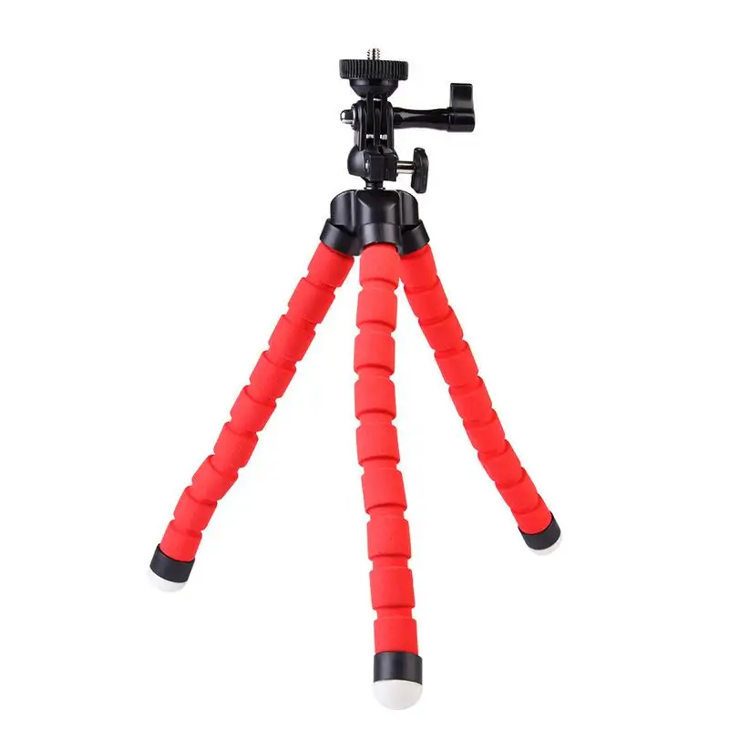 Red KINGJOY KT-600S Осьминог Стиль Мини Регулируемый Гибкий Многофункциональный штатив селфи палка держатель камеры - Цвет: Red