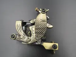 Новый татуировки ручной Тати катушки пушки Золотой Цвет рыбы Форма поставки постоянные татуировки для лайнера и шейдеров