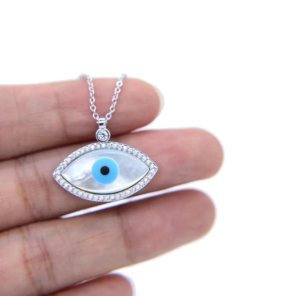 Женское ожерелье с подвеской Collier длинное в виде турецких Дурной глаз N104|collar maxi|eye