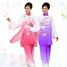 Customize Chinese Taichi uniform Taiji sword performance suit exercise kungfu clothing for women men kids children boy girl