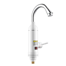 Hot Water Heater Instant Tankless Electric Faucet Kitchen Instantaneous Heating Tap electric shower Water Heater with LED 220V