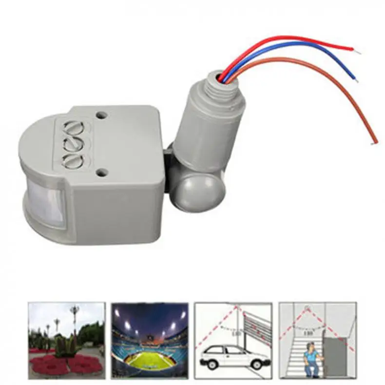

LED Infrared PIR Motion Sensor Detector Wall Light Switch 140Degree 12M 110V-240V