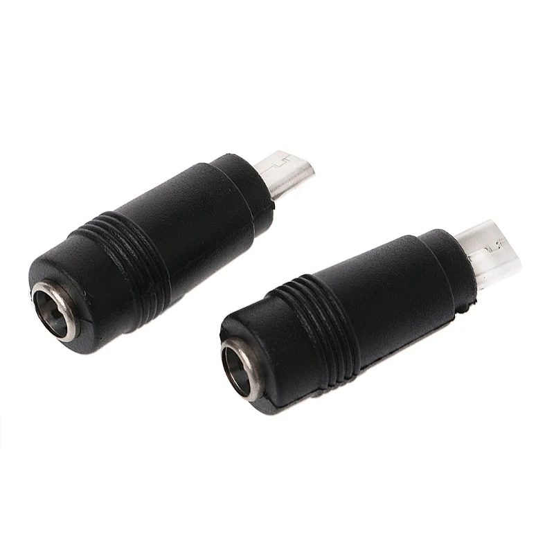 

5 Pcs 5.5x2.1mm Female Jack to Micro USB Male Plug DC Power Connector Adapter