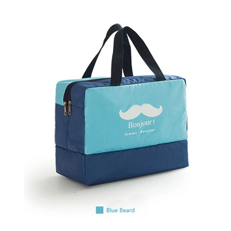 Портативная пляжная сумка для плавания, сумка для сухого и влажного бассейна, сумка для плавания, сумка для хранения, сумка для путешествий, тренажерного зала, йоги, водонепроницаемая сумка, рюкзак - Цвет: Blue 2